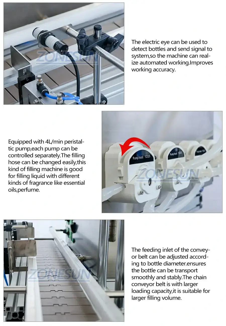 Desktop Peristaltic Pump Filling Machine-ZONESUN TECHNOLOGY LIMITED