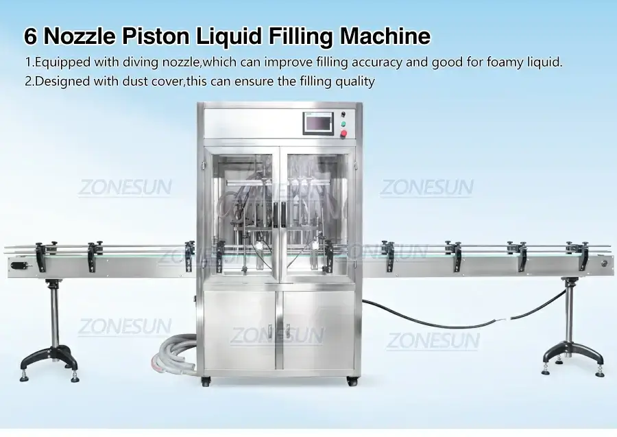 Piston Liquid Filling Machine-ZONESUN TECHNOLOGY LIMITED