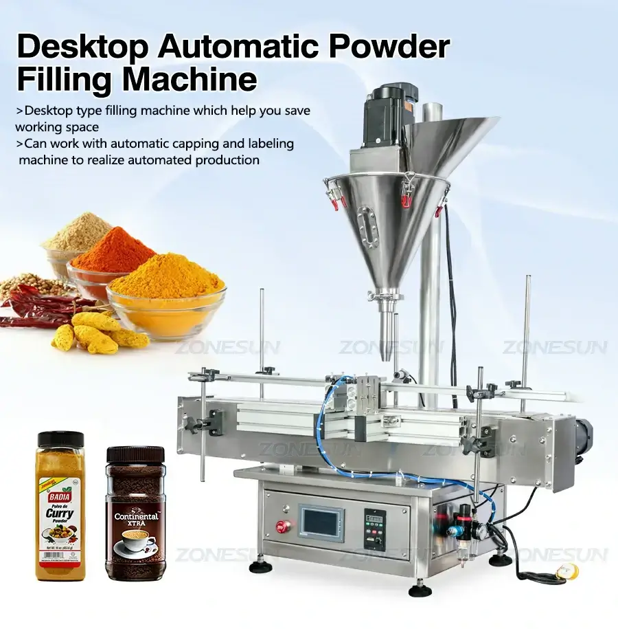 Desktop Powder Filling Machine-ZONESUN TECHNOLOGY LIMITED
