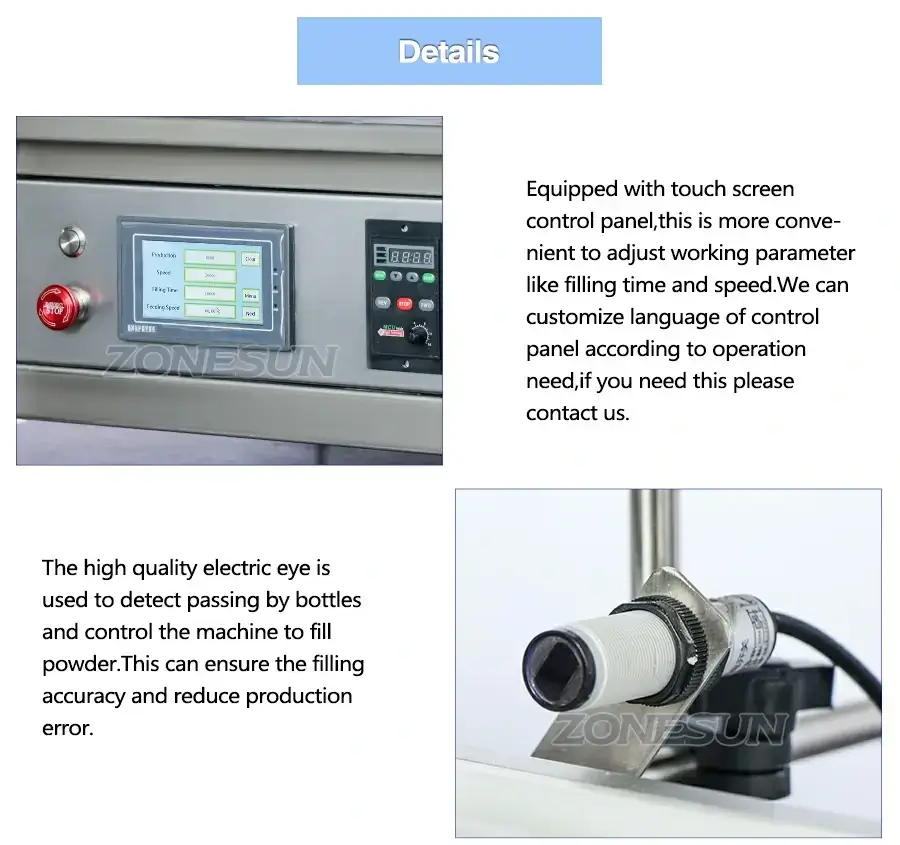 Desktop Powder Filling Machine-ZONESUN TECHNOLOGY LIMITED