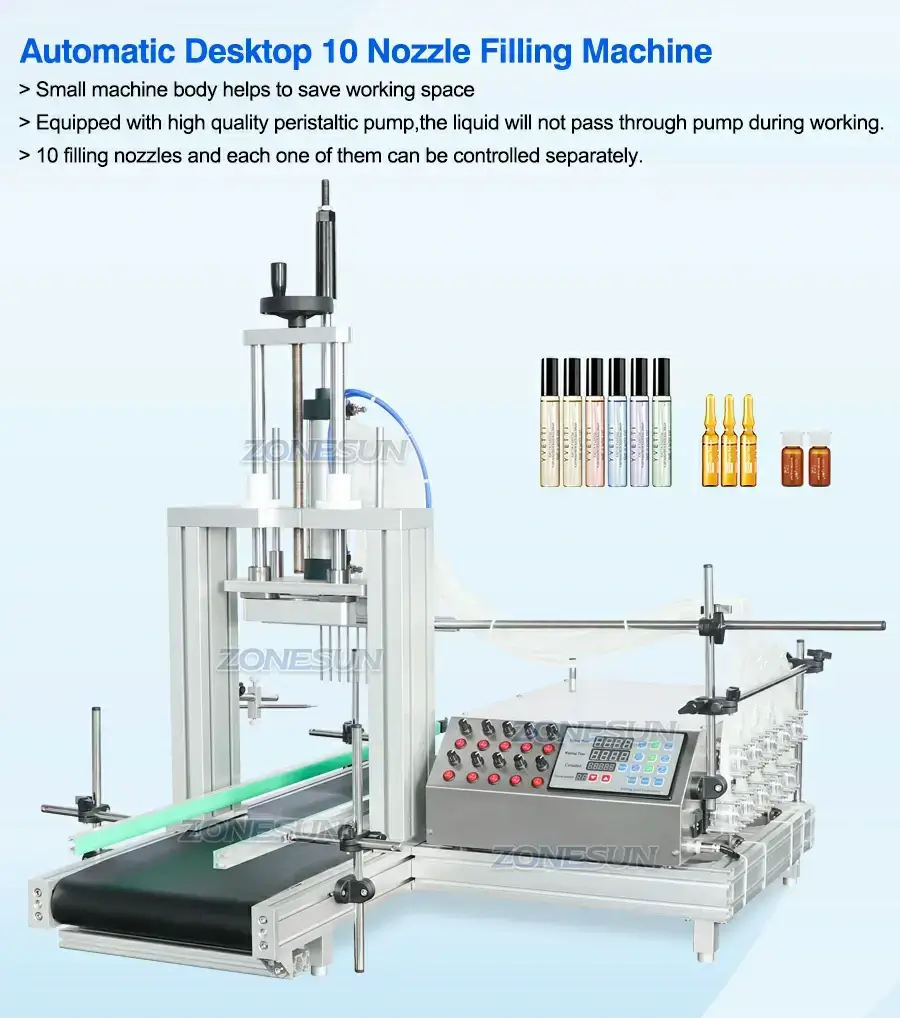 Small Bottles Filling Machine-ZONESUN TECHNOLOGY LIMITED