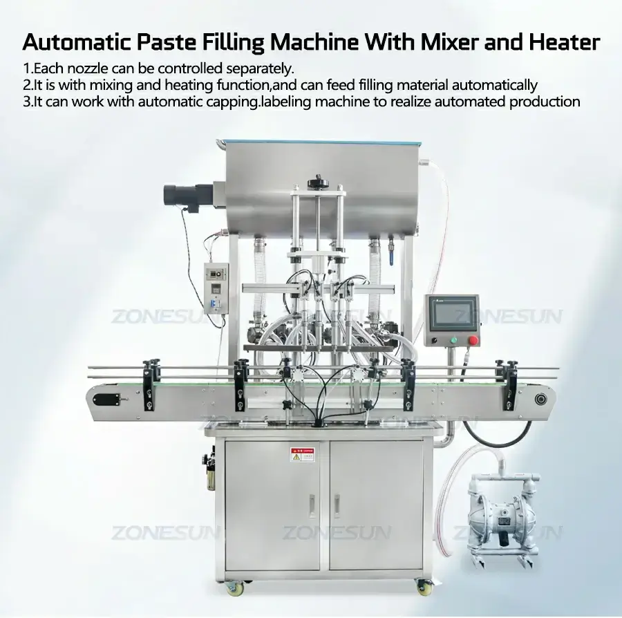 Heating Mixing Filling Machine-ZONESUN TECHNOLOGY LIMITED