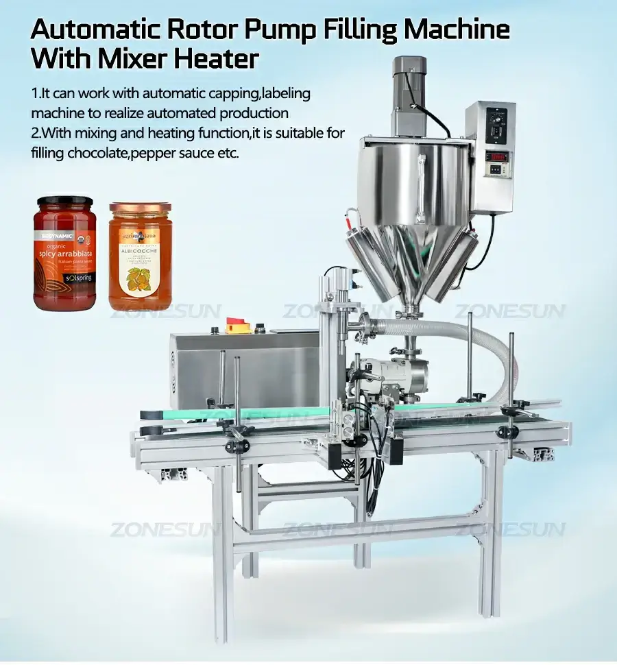 Heating Mixing Filling Machine-ZONESUN TECHNOLOGY LIMITED