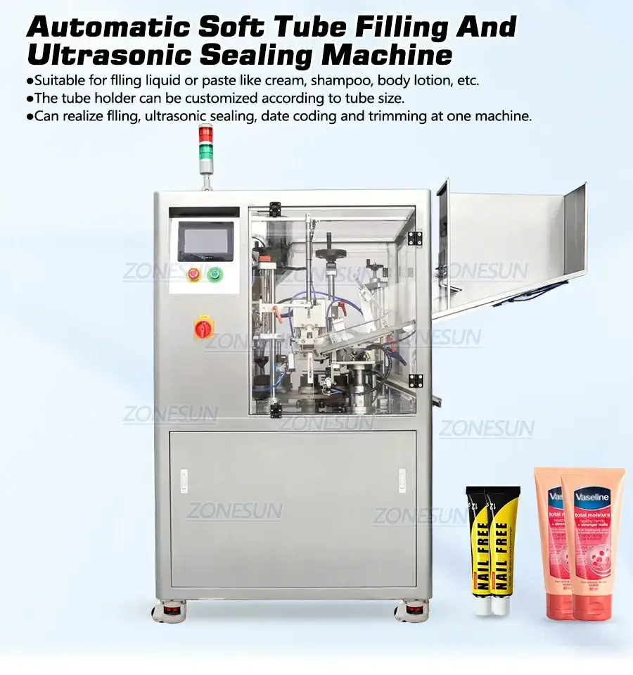 Ointment Tube Filling Sealing Machine-ZONESUN TECHNOLOGY LIMITED