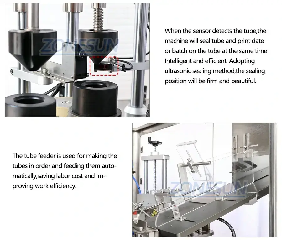 Ointment Tube Filling Sealing Machine-ZONESUN TECHNOLOGY LIMITED