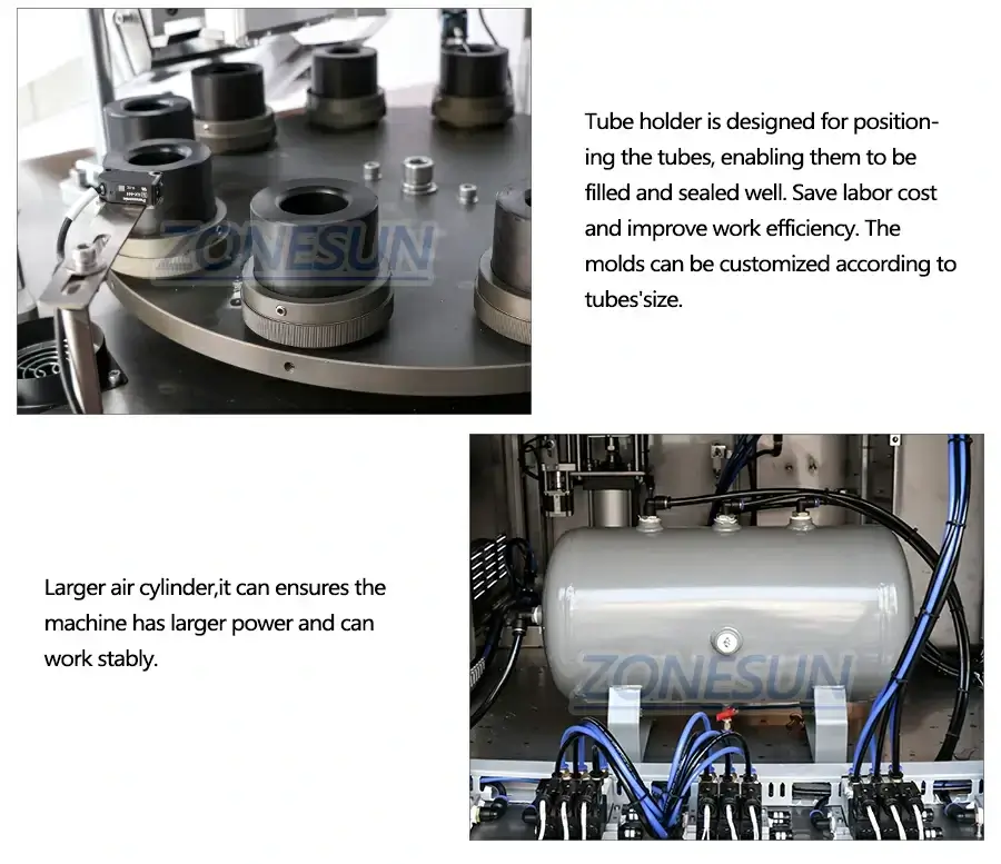 Ointment Tube Filling Sealing Machine-ZONESUN TECHNOLOGY LIMITED