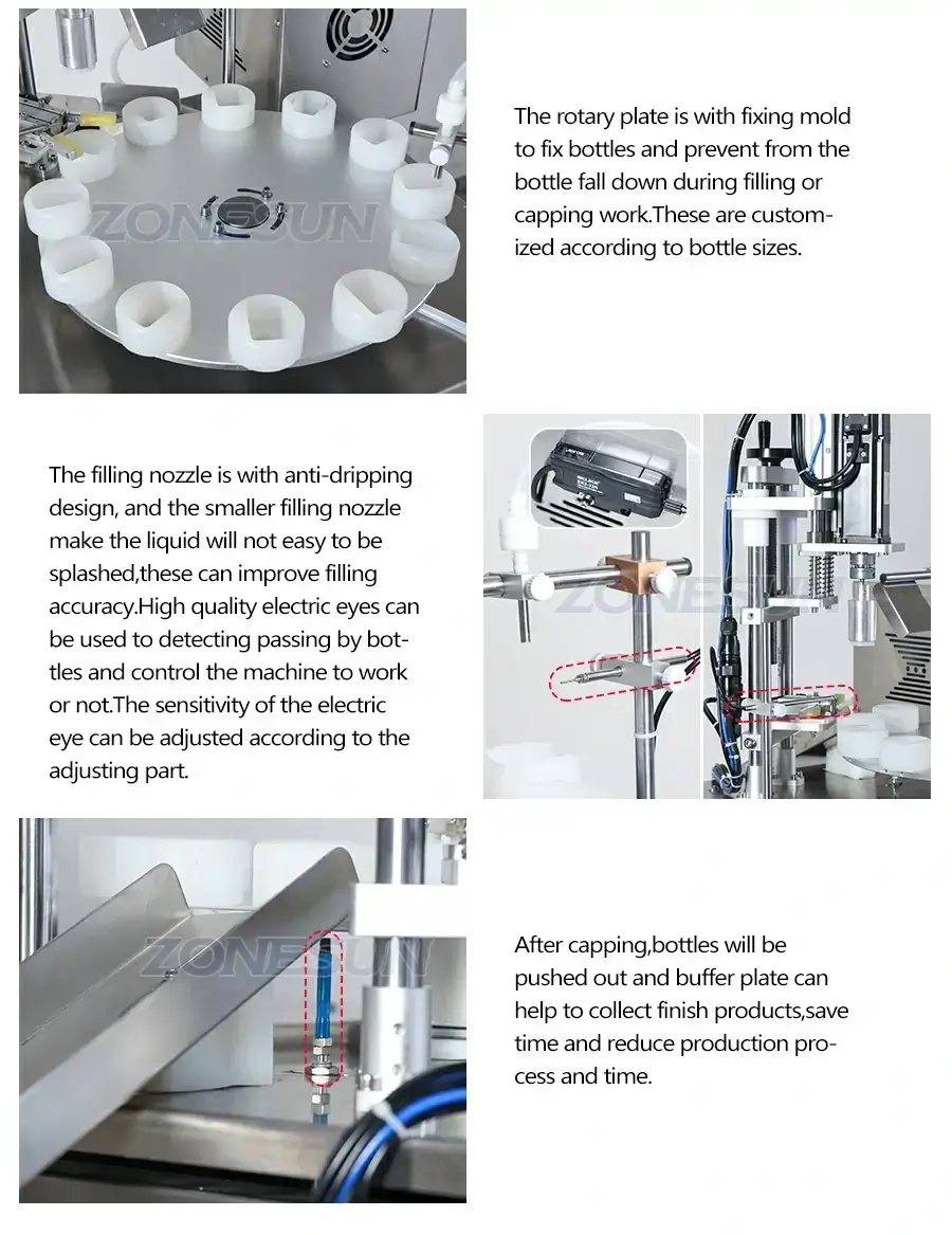 Peristaltic Pump Filling Capping Machine-ZONESUN TECHNOLOGY LIMITED