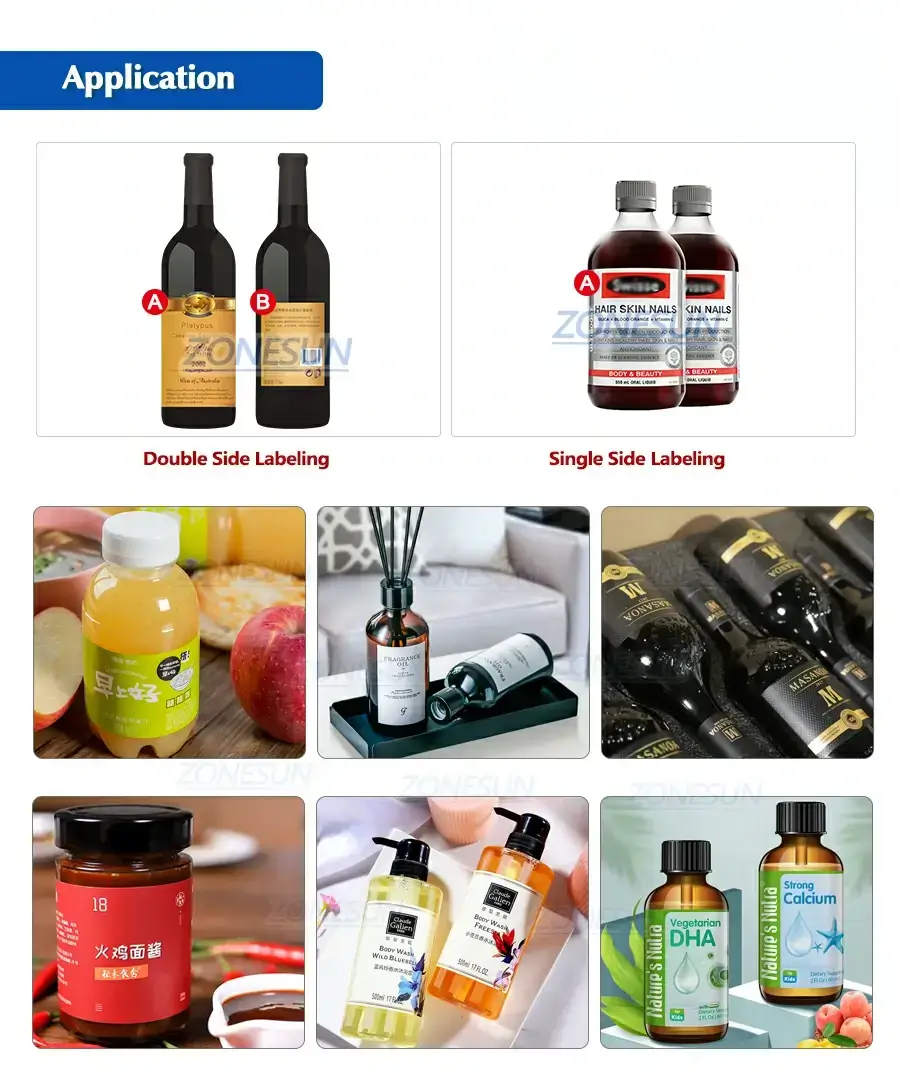 Round Bottle Labeling Machine-ZONESUN TECHNOLOGY LIMITED