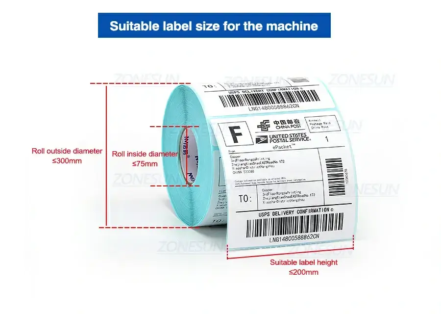 Round Bottle Labeling Machine-ZONESUN TECHNOLOGY LIMITED