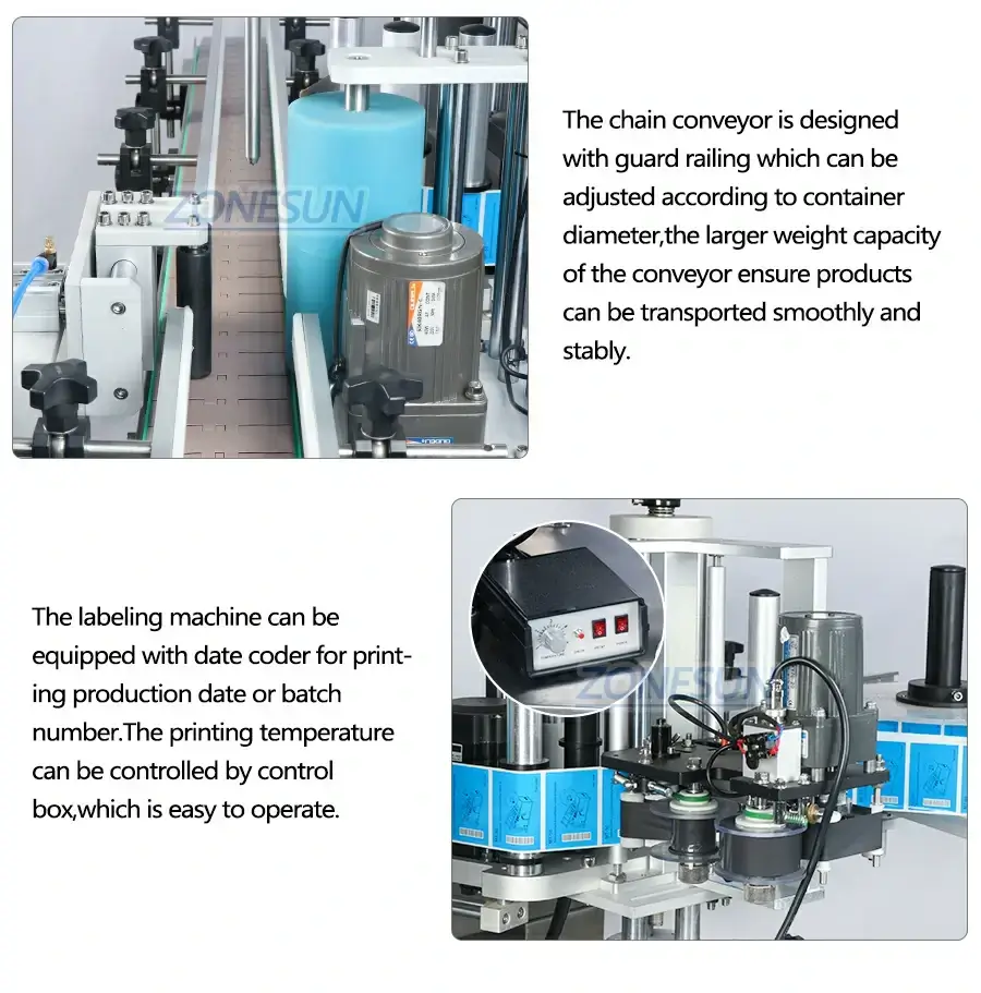 Round Bottle Labeling Machine-ZONESUN TECHNOLOGY LIMITED