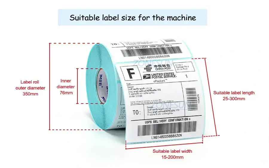 Double Size Labeling Machine-ZONESUN TECHNOLOGY LIMITED