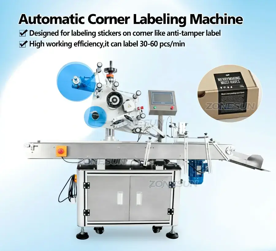 Sealing Corner Labeling Machine-ZONESUN TECHNOLOGY LIMITED