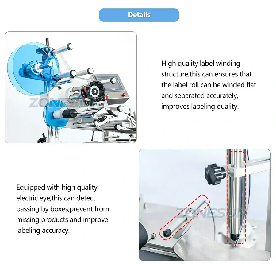 Sealing Corner Labeling Machine-ZONESUN TECHNOLOGY LIMITED