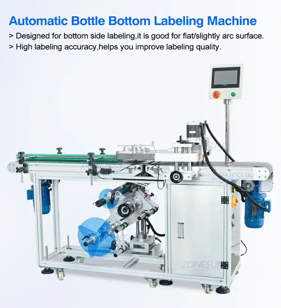 Bottom Surface Labeling Machine-ZONESUN TECHNOLOGY LIMITED