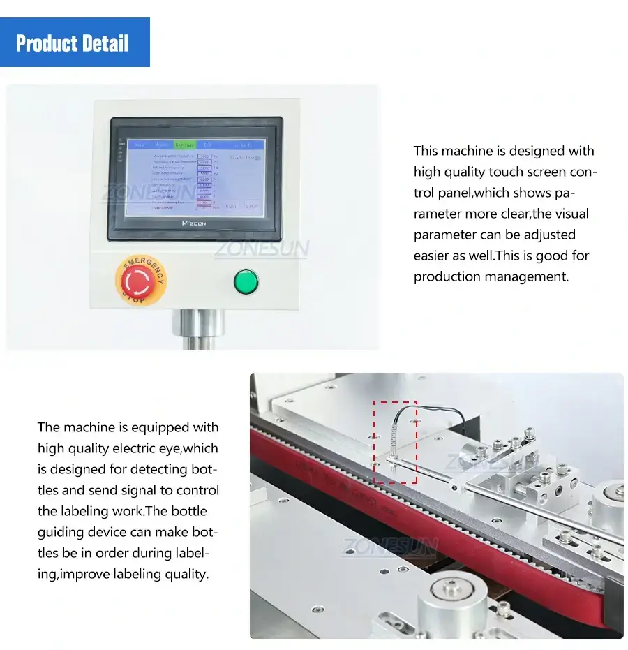 Bottom Surface Labeling Machine-ZONESUN TECHNOLOGY LIMITED