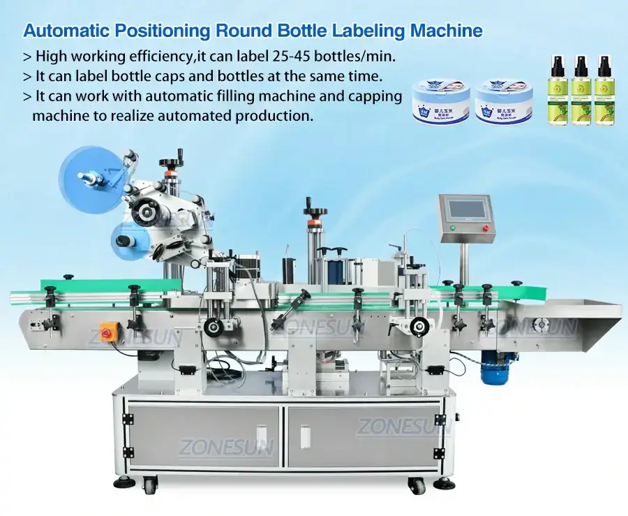Top Label Applicator Machine-ZONESUN TECHNOLOGY LIMITED