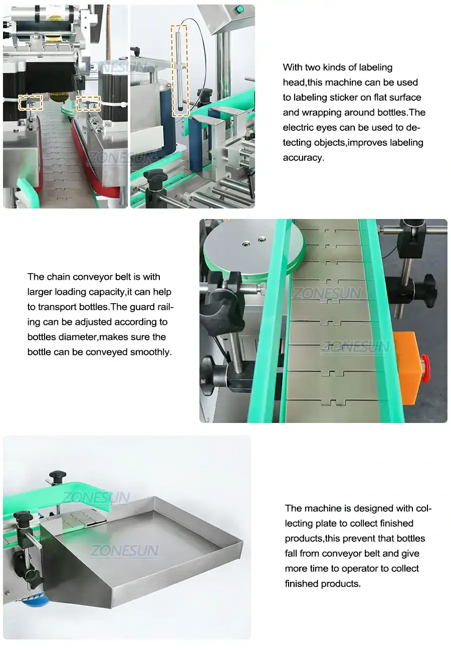 Top Label Applicator Machine-ZONESUN TECHNOLOGY LIMITED