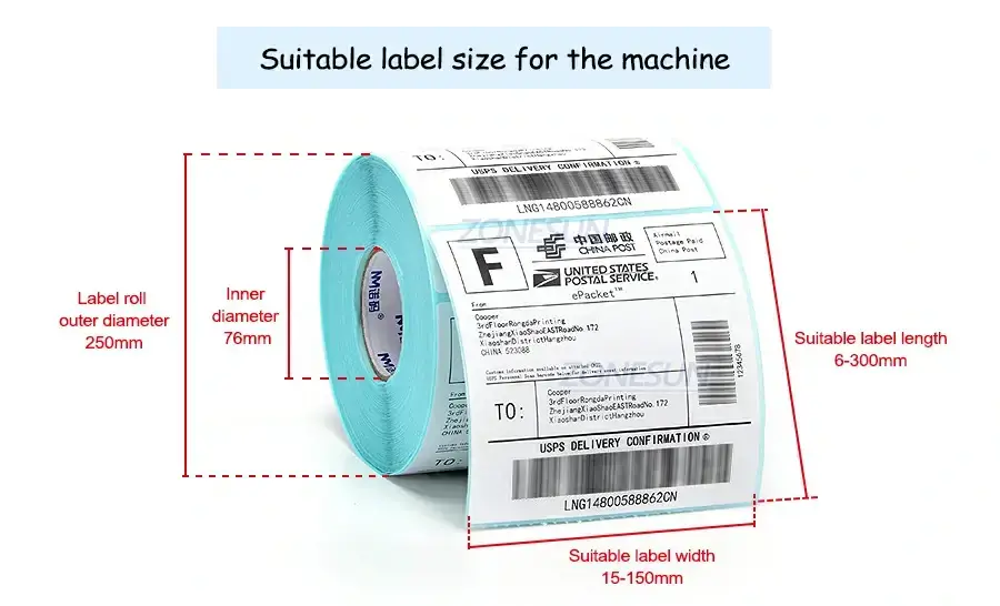 Front And Back Labeling Machines-ZONESUN TECHNOLOGY LIMITED