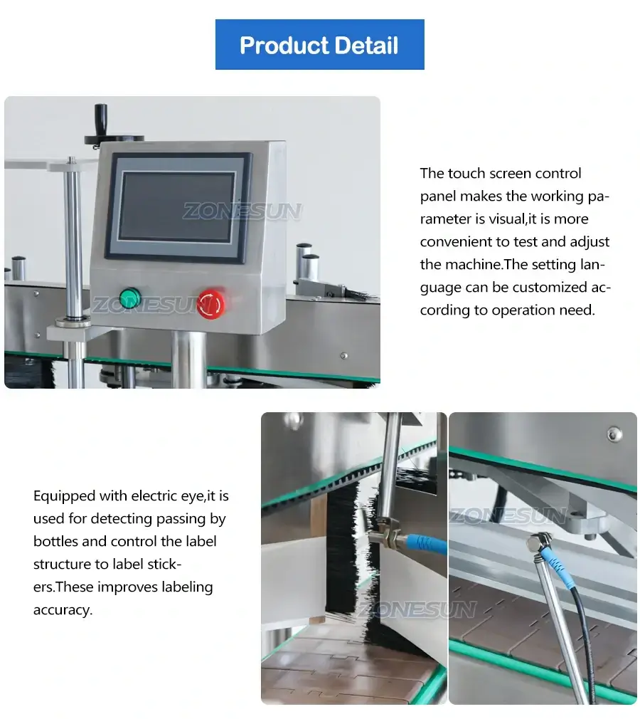 Front And Back Labeling Machines-ZONESUN TECHNOLOGY LIMITED