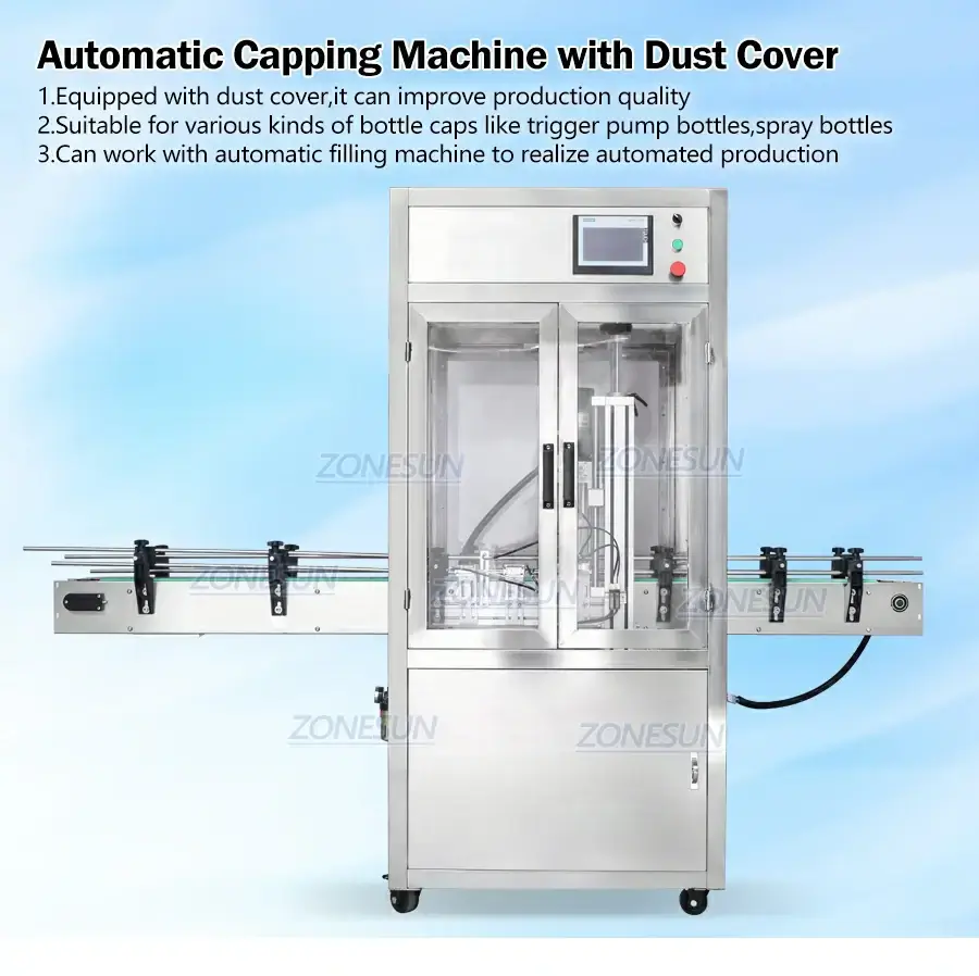 Capping Machine With Dust Cover-ZONESUN TECHNOLOGY LIMITED