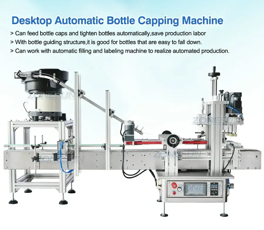 Capping Machine With Vibratory Bowl-ZONESUN TECHNOLOGY LIMITED