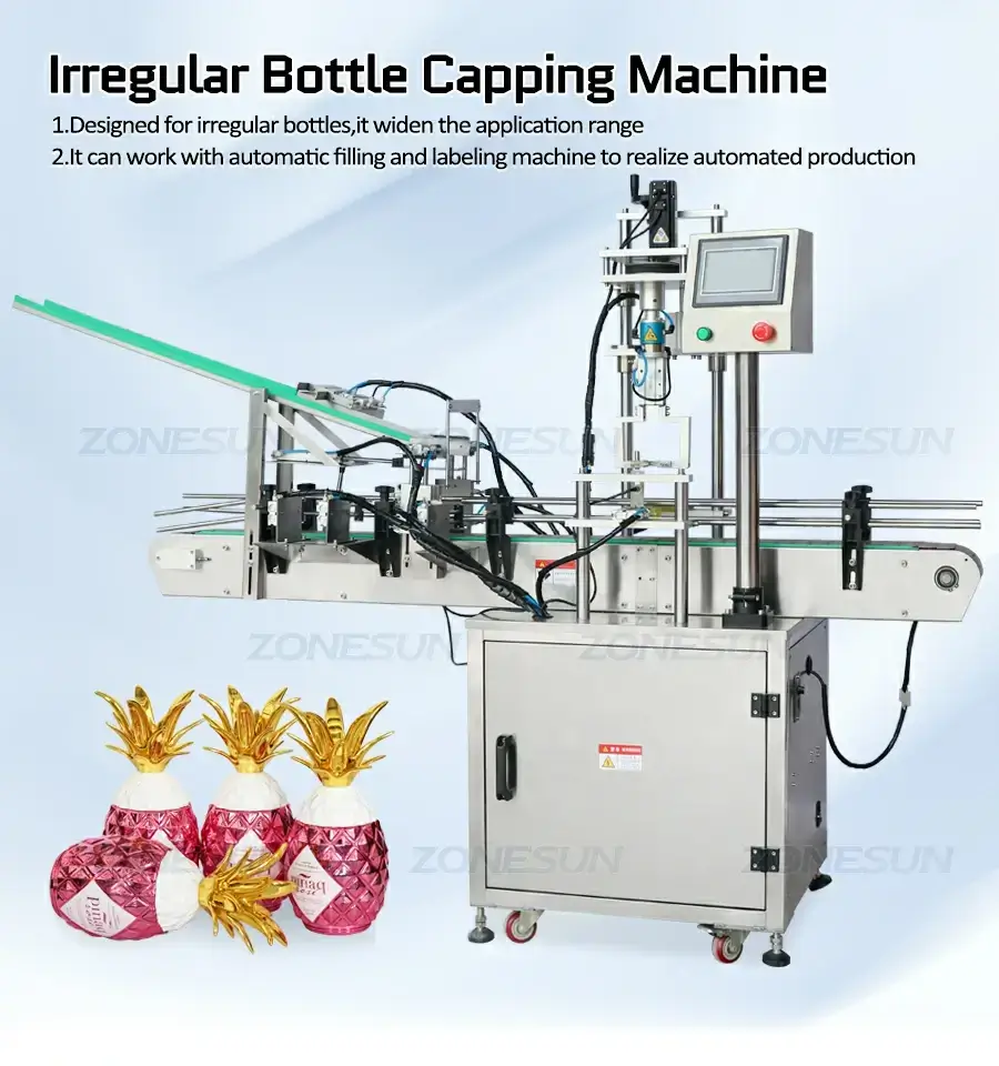 Irregular Bottle Capping Machine-ZONESUN TECHNOLOGY LIMITED