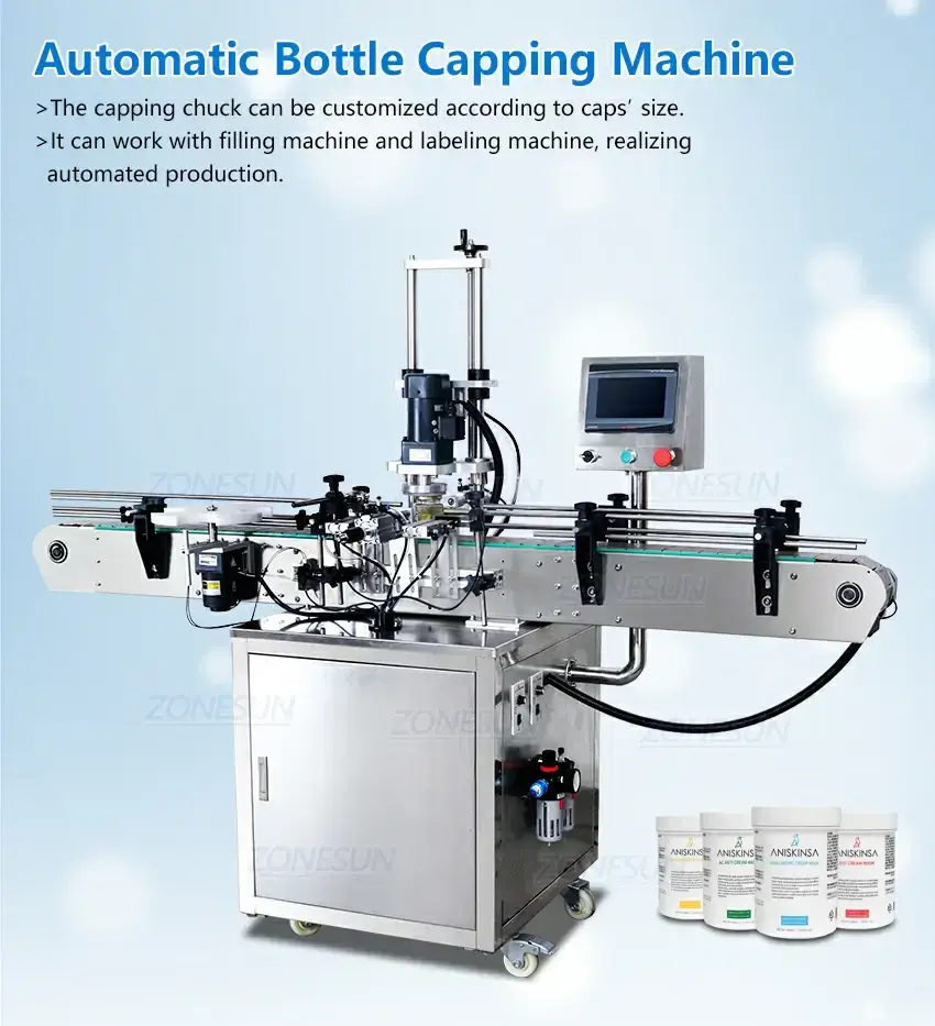 Twist Off Cap Capping Machine-ZONESUN TECHNOLOGY LIMITED
