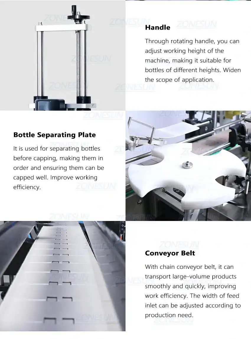 Twist Off Cap Capping Machine-ZONESUN TECHNOLOGY LIMITED