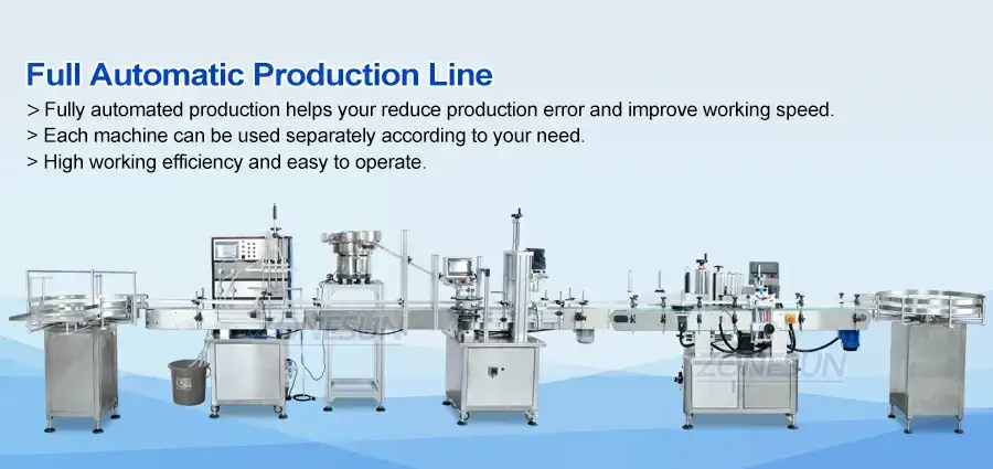 Cosmetic Liquid Automatic Production Line-ZONESUN TECHNOLOGY LIMITED
