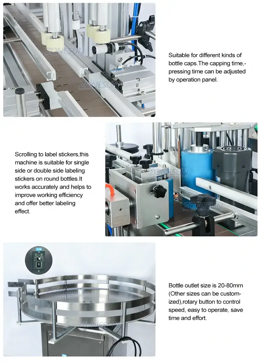 Cosmetic Liquid Automatic Production Line-ZONESUN TECHNOLOGY LIMITED