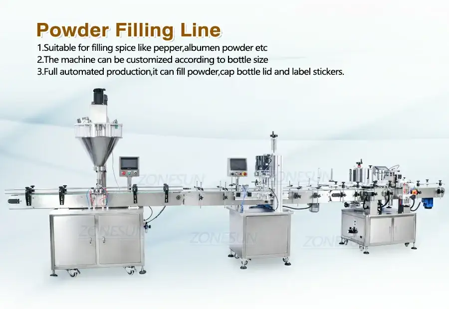 Powder Filling Line-ZONESUN TECHNOLOGY LIMITED