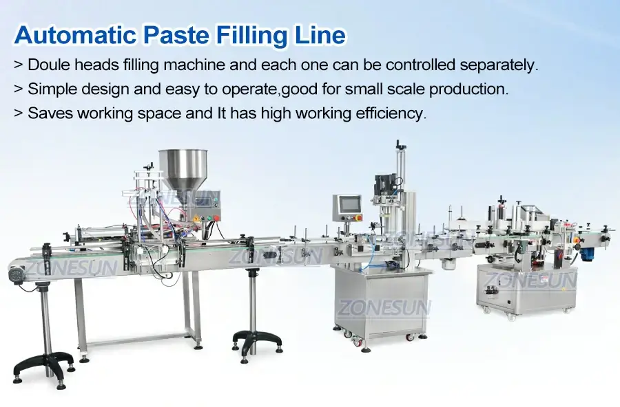 Double Head Paste Production Line-ZONESUN TECHNOLOGY LIMITED