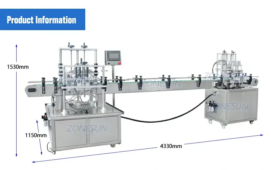 Perfume Filling Capping Machine-ZONESUN TECHNOLOGY LIMITED