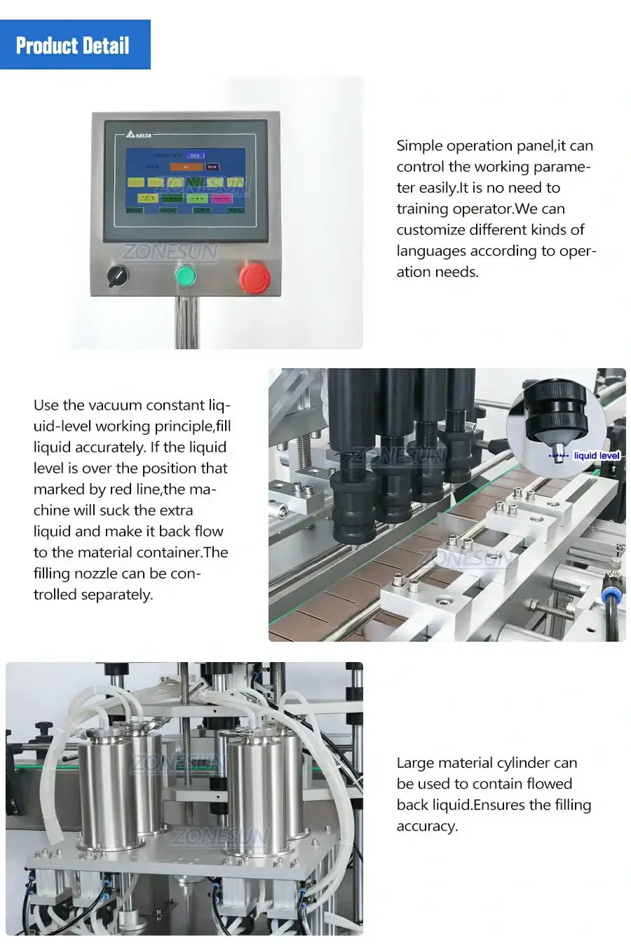 Perfume Filling Capping Machine-ZONESUN TECHNOLOGY LIMITED
