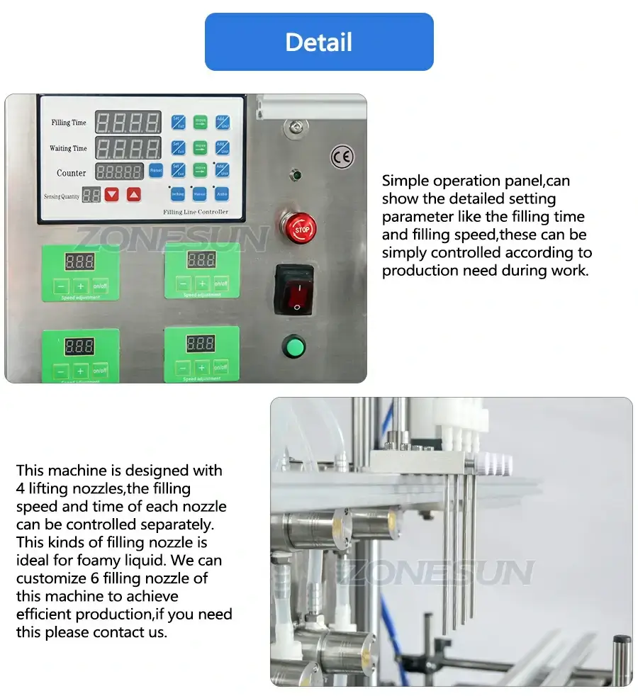 Desktop Magnetic Pump Filling Machine-ZONESUN TECHNOLOGY LIMITED