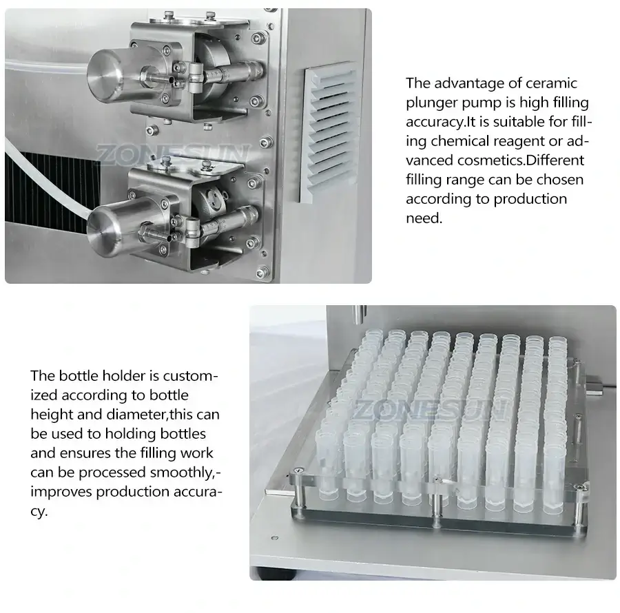 Ceramic Plunger Pump Filling Machine-ZONESUN TECHNOLOGY LIMITED