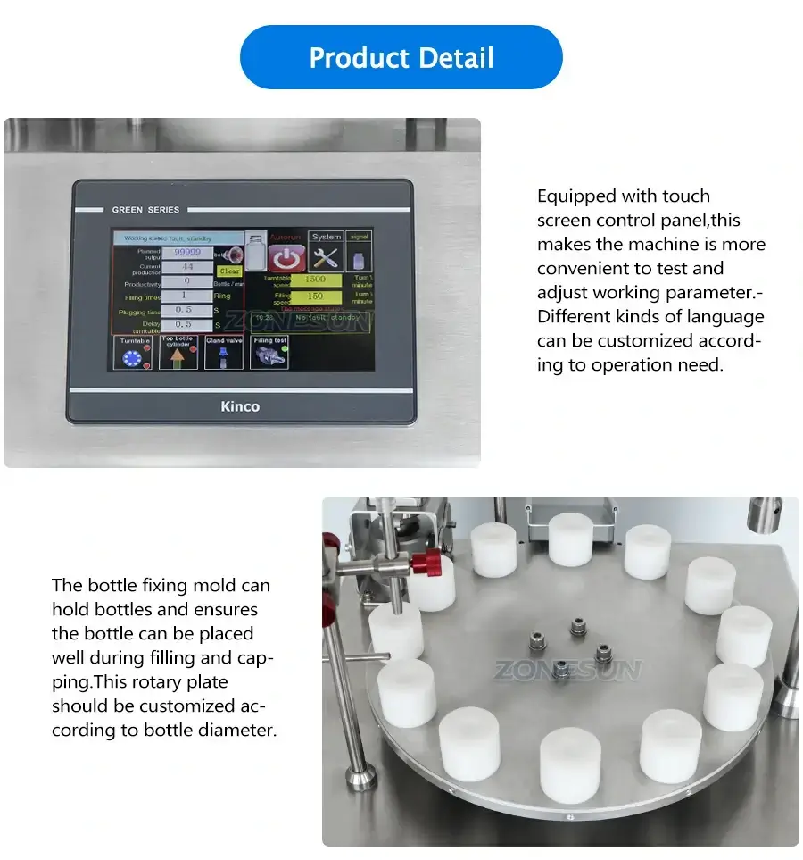 Desktop Filling Capping Machine-ZONESUN TECHNOLOGY LIMITED