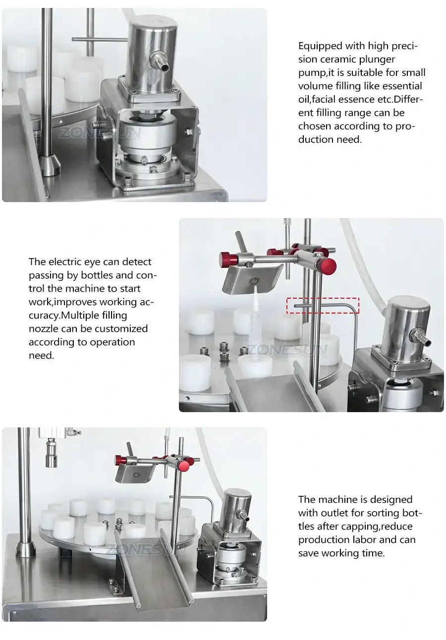 Desktop Filling Capping Machine-ZONESUN TECHNOLOGY LIMITED