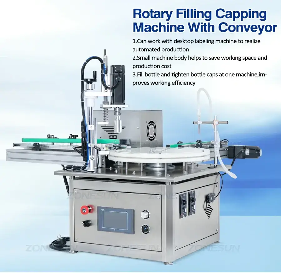 Desktop Filling Capping Machine-ZONESUN TECHNOLOGY LIMITED