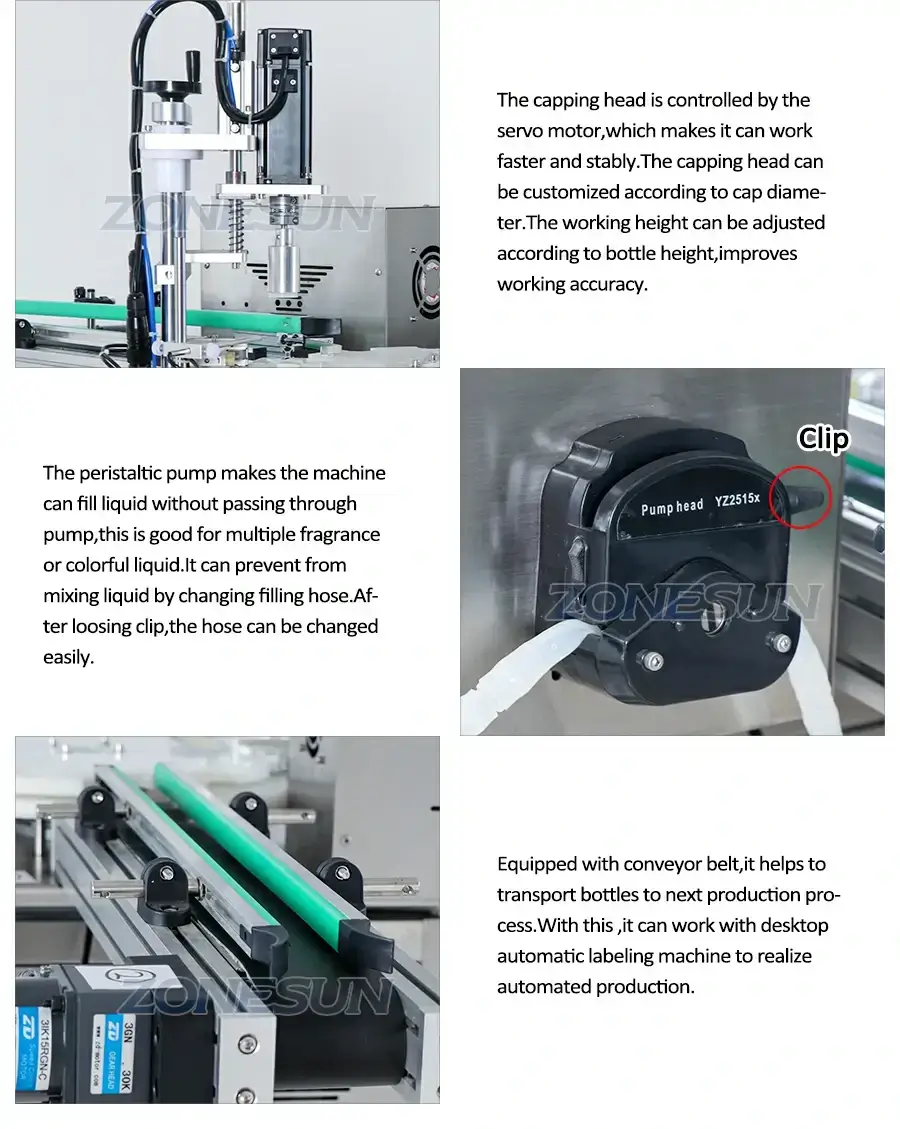 Desktop Filling Capping Machine-ZONESUN TECHNOLOGY LIMITED
