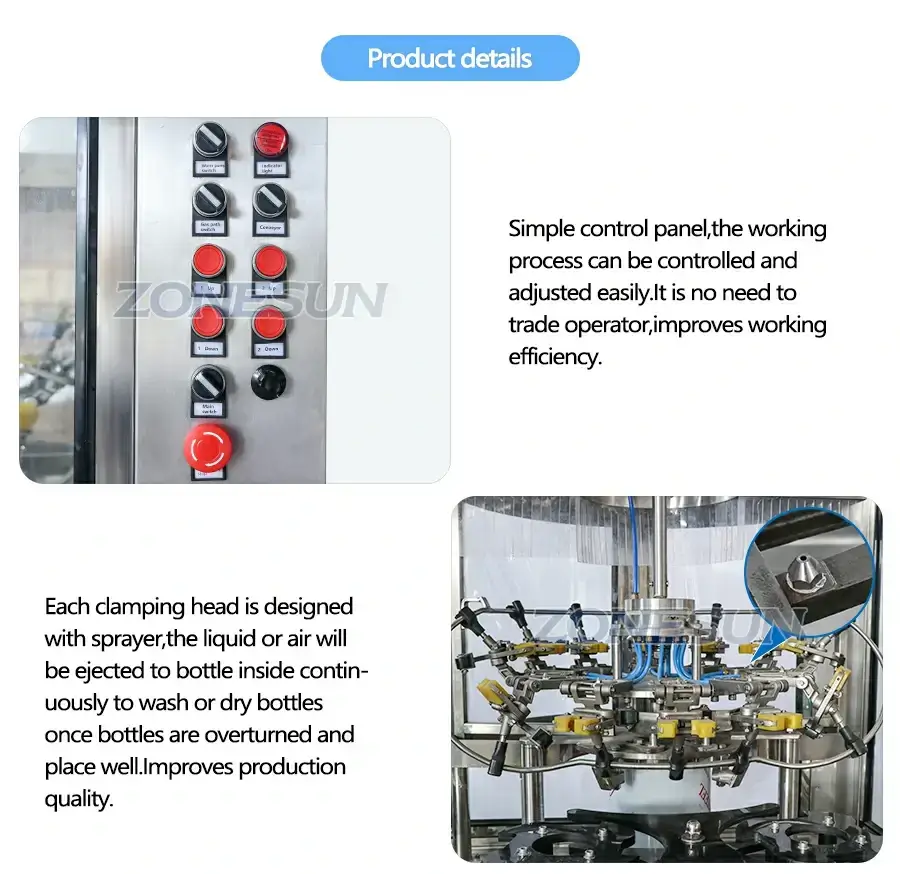 Bottle Washing Drying Machine-ZONESUN TECHNOLOGY LIMITED