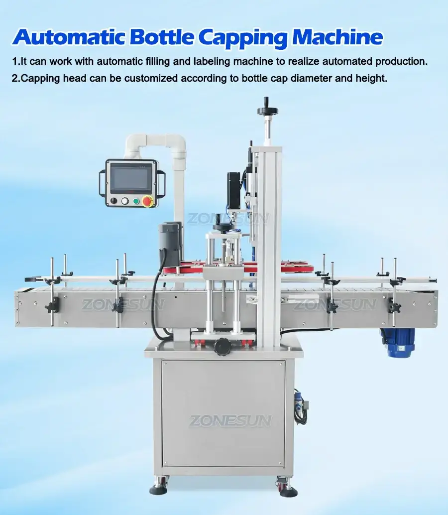 Irregular Bottle Capping Machine-ZONESUN TECHNOLOGY LIMITED