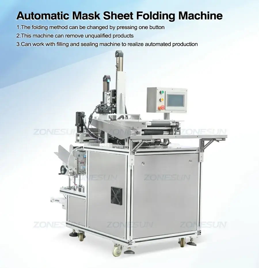 Mask Sheet Folding Packing Machine-ZONESUN TECHNOLOGY LIMITED