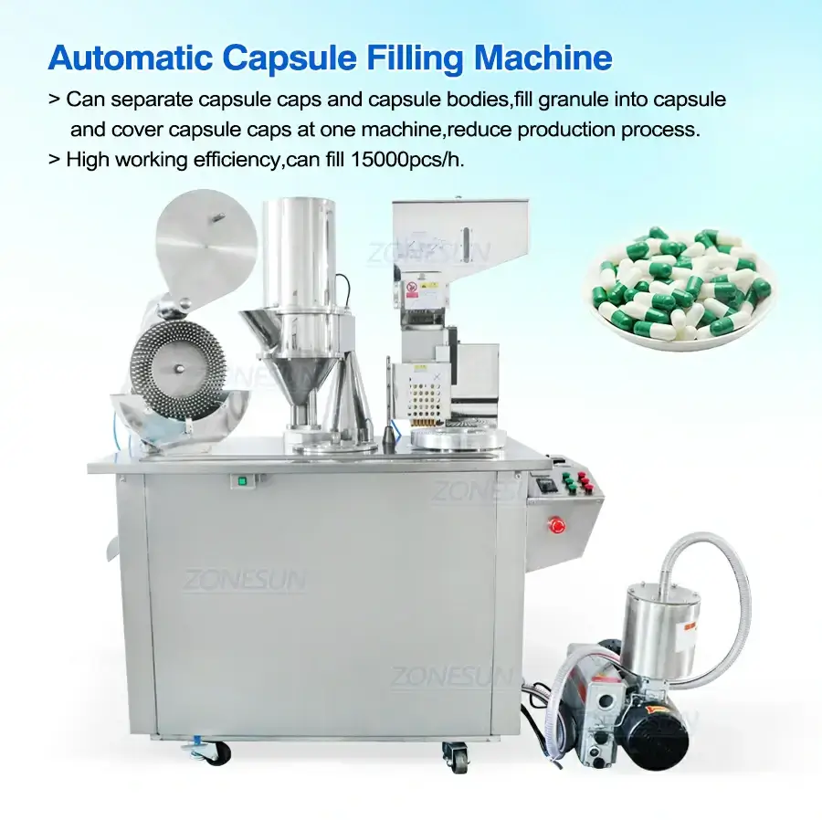 Automatic Capsule Filling Machine-ZONESUN TECHNOLOGY LIMITED