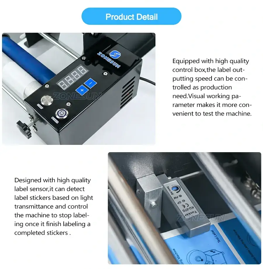 Semi Automatic Labeling Machine-ZONESUN TECHNOLOGY LIMITED