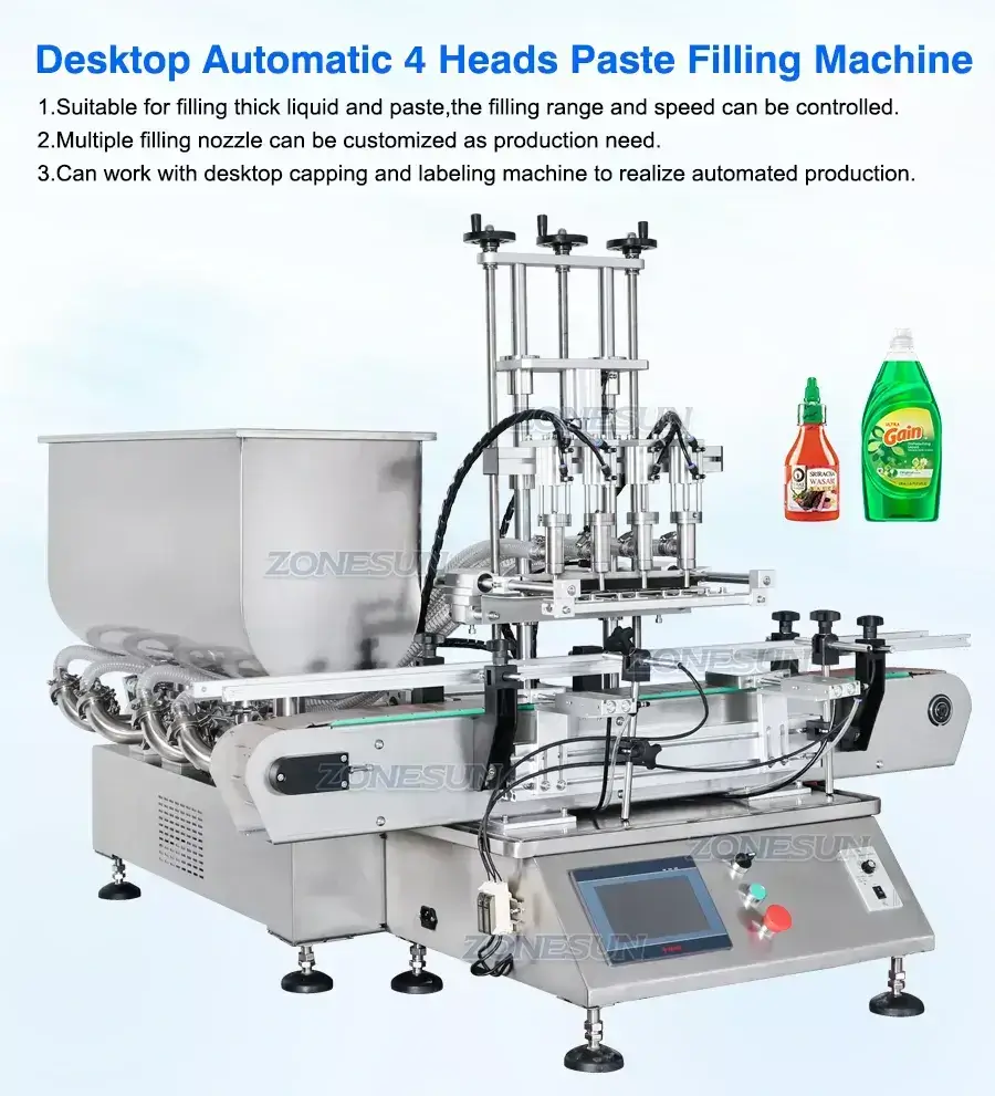 Desktop Paste Filling Machine-ZONESUN TECHNOLOGY LIMITED