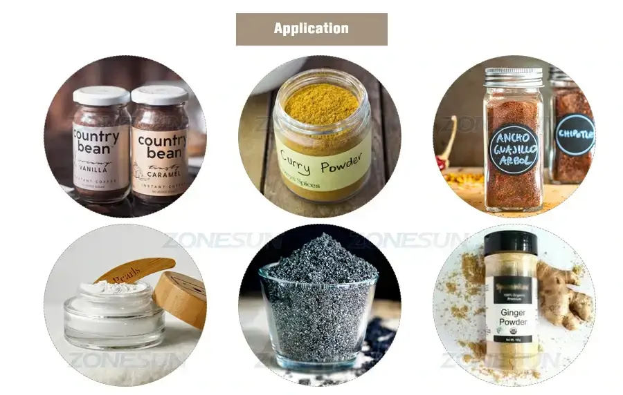 Auger Powder Bottle Filling Machine-ZONESUN TECHNOLOGY LIMITED