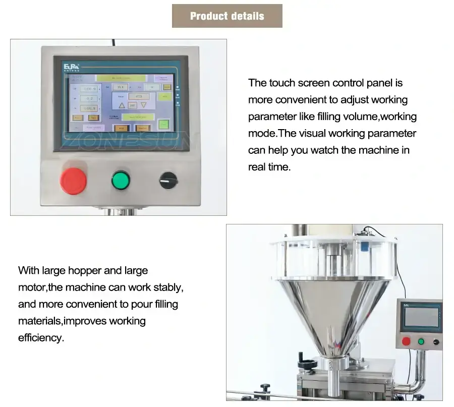 Auger Powder Bottle Filling Machine-ZONESUN TECHNOLOGY LIMITED
