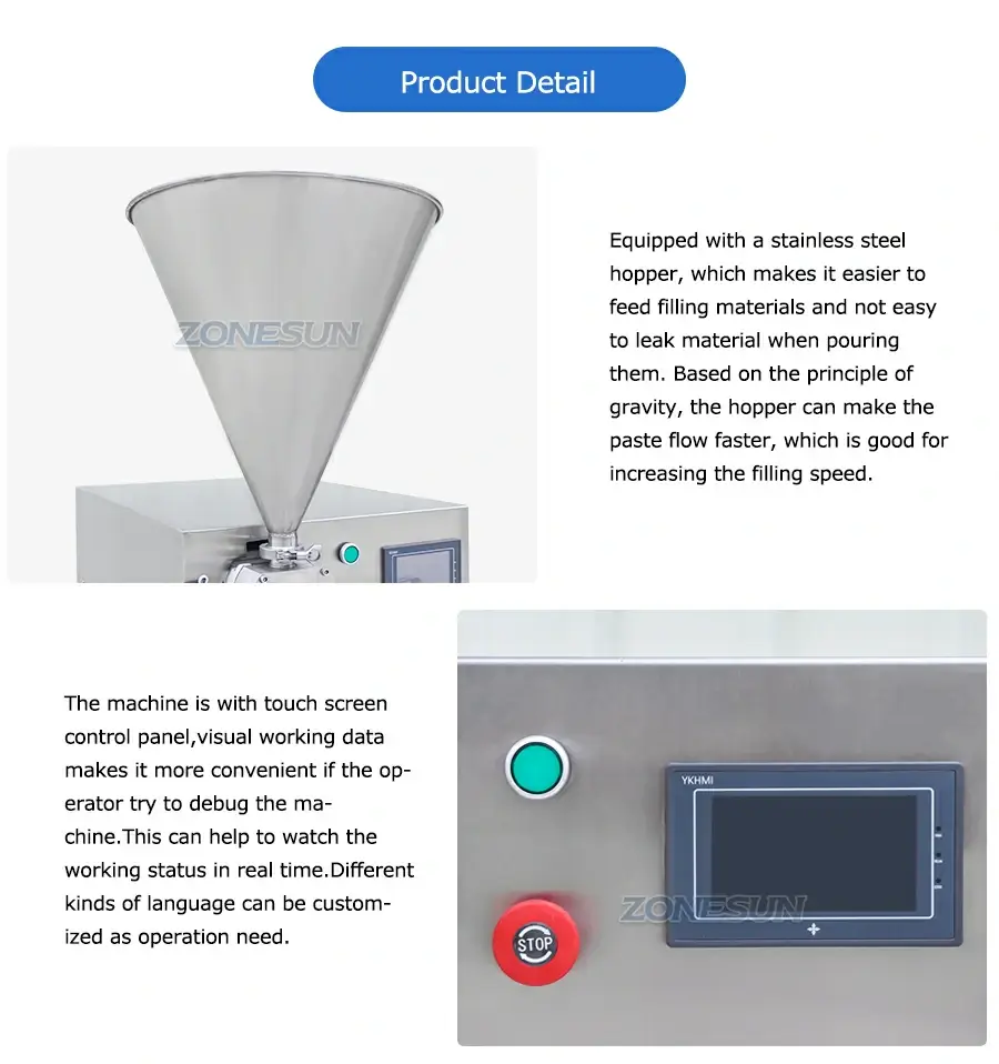 Rotor Pump Filling Machine-ZONESUN TECHNOLOGY LIMITED