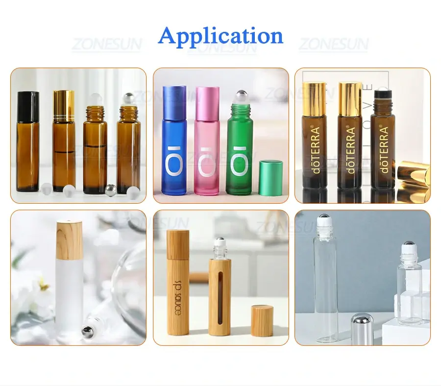 Roll-on Bottles Filling Capping Machine-ZONESUN TECHNOLOGY LIMITED